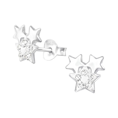 Stjerner ørestikker til børn med Swarovski krystaller, sølv 925 A4S42200 Stjerner ørestikker til børn med Swarovski krystaller, sølv 925 A4S42200