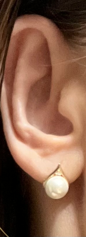 Sølv (925) perleøreringe med zirconia (flere varianter) Sølv (925) perleøreringe med zirconia (flere varianter)