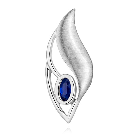 Sølv (925) vedhæng med safir zirconia (11434) Sølv (925) vedhæng med safir zirconia (11434)