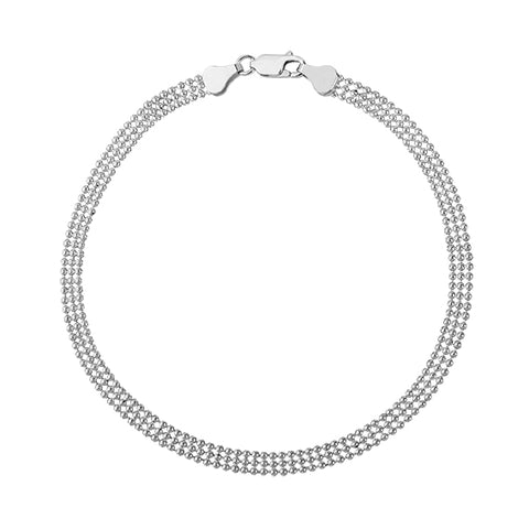 Sølv (925) kuglekæde armbånd 19 cm (11789) Sølv (925) kuglekæde armbånd 19 cm (11789)