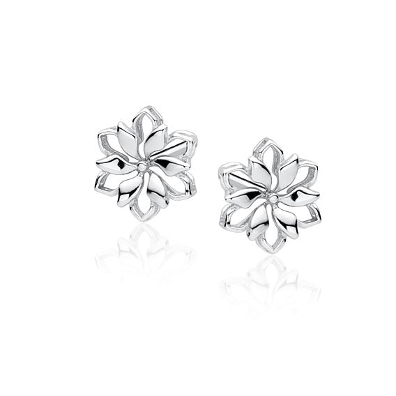 Elegante ørestikker med blomster i sølv 925 Elegante ørestikker med blomster i sølv 925