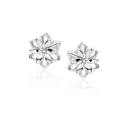 Elegante ørestikker med blomster i sølv 925 Elegante ørestikker med blomster i sølv 925