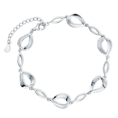 Sølv (925) smukt klassisk armbånd 16-19 cm, justerbar (13812) Sølv (925) smukt klassisk armbånd 16-19 cm, justerbar (13812)